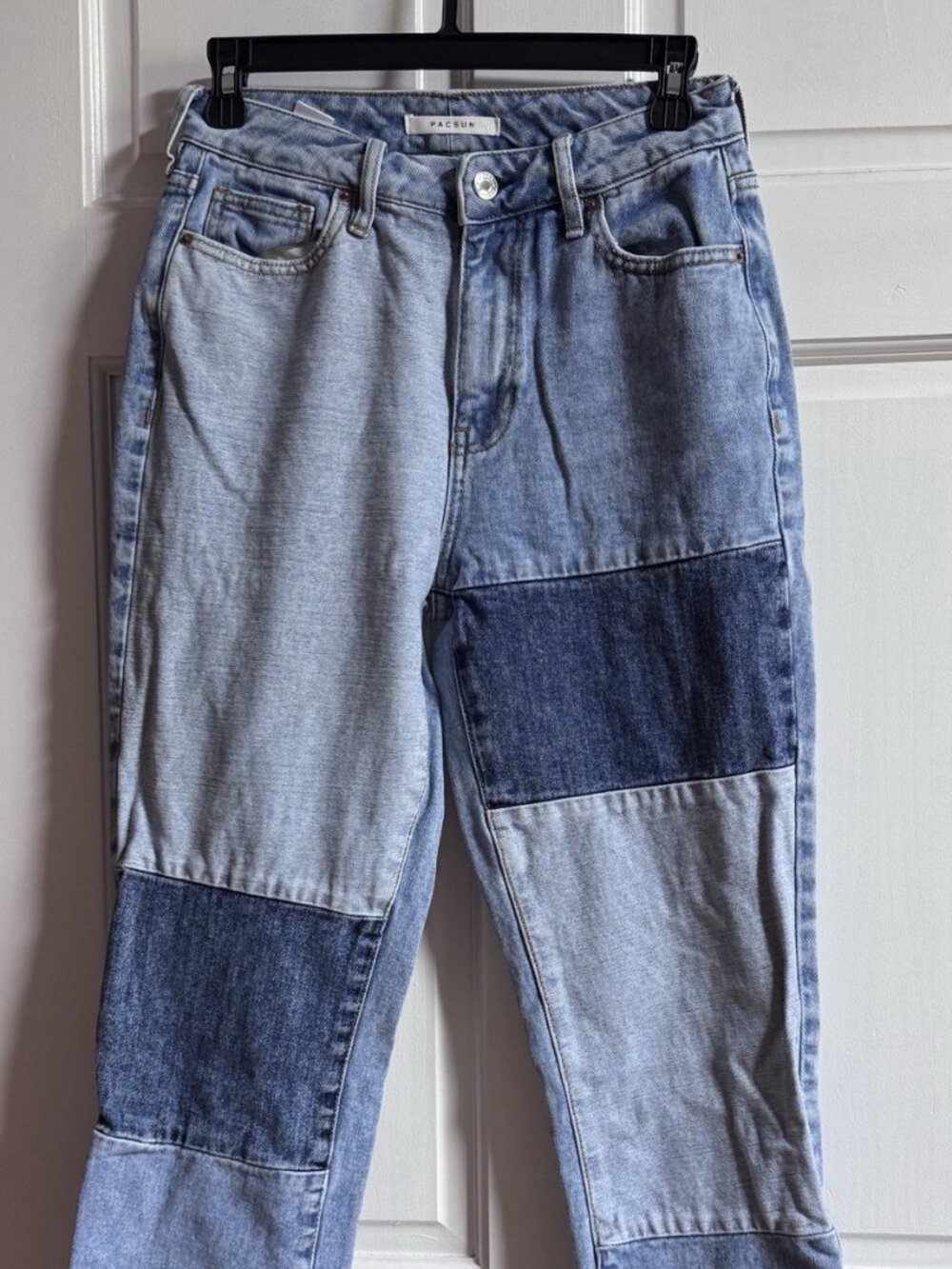 PacSun Patchwork Mom Jeans Women's Size 25 High Rise Loose Fit Y2K